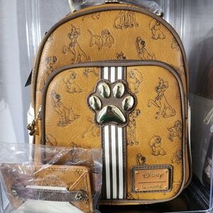 Loungefly Disney Dogs Backpack and Wallet set